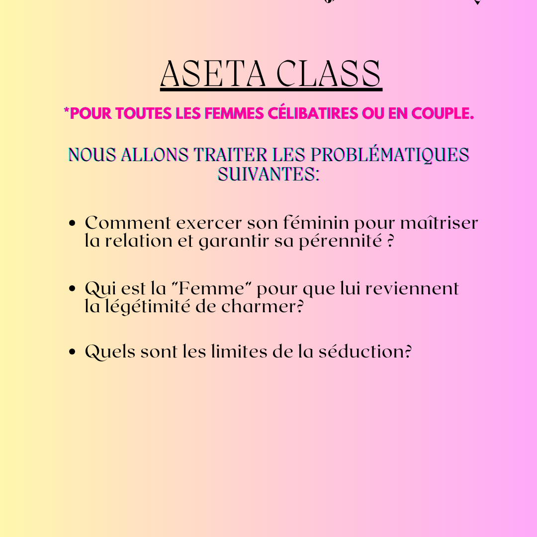 ASETA MASTER CLASS en GUADELOUPE